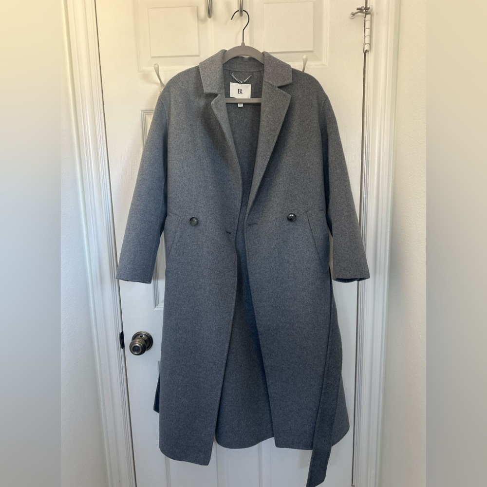 Banana Republic Gray Wool Wrap Coat - NWOT